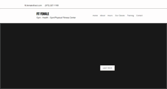 Desktop Screenshot of fitfemalenj.com