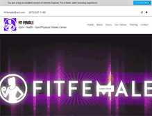 Tablet Screenshot of fitfemalenj.com